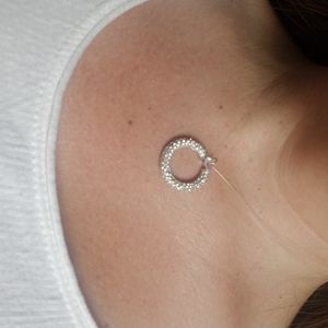 Cubic zirconia ring necklace